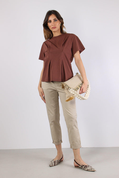 T-shirt Clessidra Riprese Malva