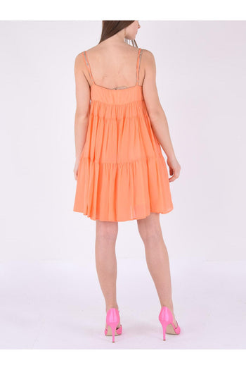 Abito Corto Spalline Mandarino - 2