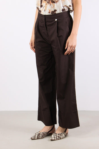 Pantalone Cotone Orlo Alto Sacher - 3