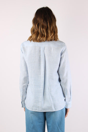 Giurato Camicia Lino Riga Off White - 4