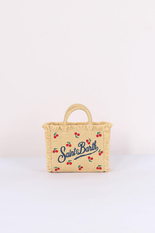 Vanity Mini Paglia Beige/rosso