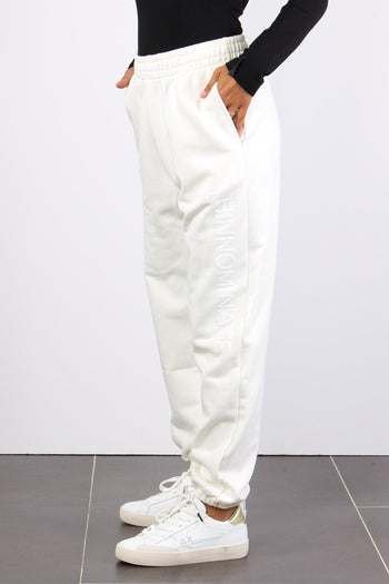 Pantalone Logo Gamba Off White - 4