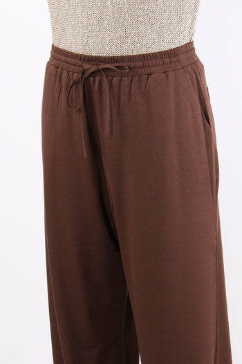 Modico Pantalone Cropped Punto Cioccolato - 6