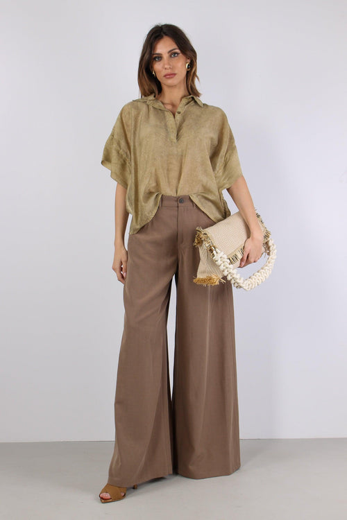 Pantalone 5 Tasche Tencell Biscotto