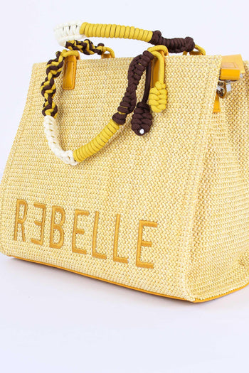 Poppy Shopping Small Rafia Banana - 4