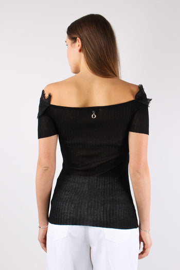 Haifi Top Inserto Pizzo Black - 5