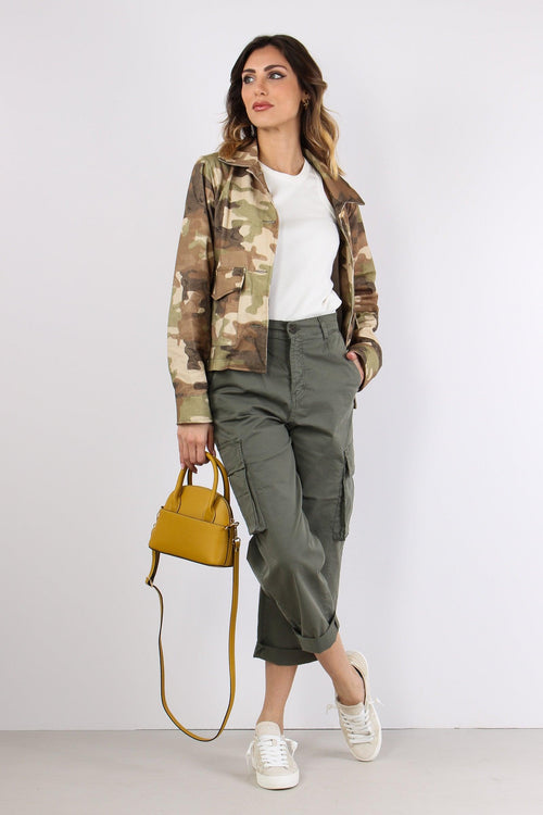 Pantalone Tasconato Gamba Drit Militare
