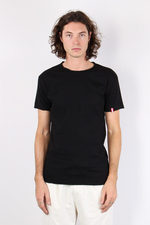 T-shirt Manica Corta Cotone Nero