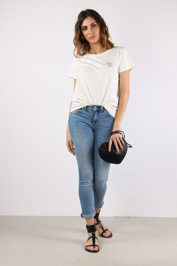 T-shirt Logo Piccolo White Milk - 4