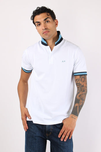 Polo Collo Bicolor Bianco - 2