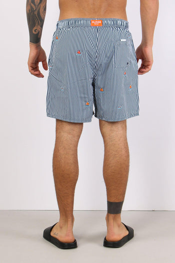 Costume Pantalone Ricamo Navy/bianco - 4