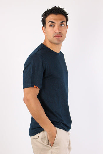 T-shirt Basica Lino Navy Blue - 3