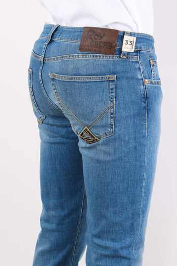 Denim Slim Fit Denim Chiaro - 7