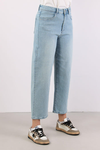 Denim Dritto Cropped Denim Chiaro - 6