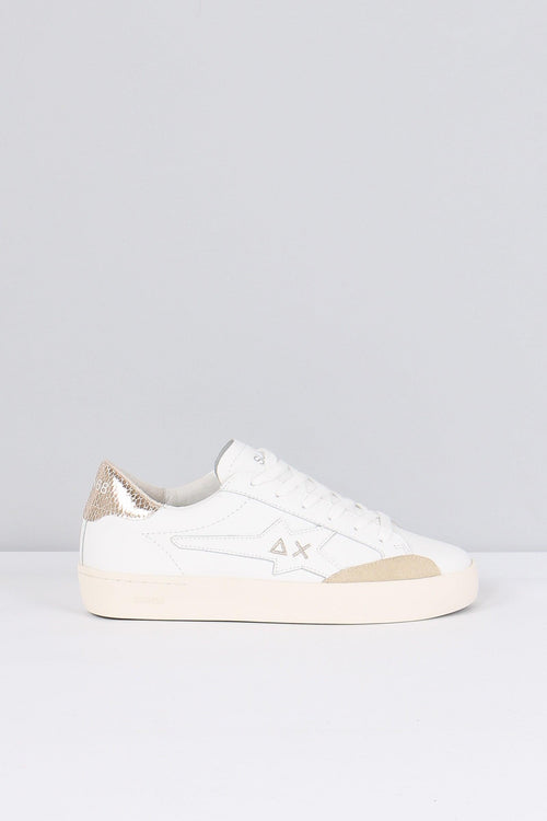 Sneakers Katy Leather Bianco/oro