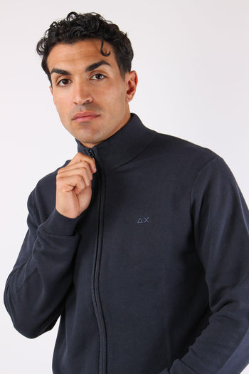 Full Zip Punto Riso Navy Blue - 7