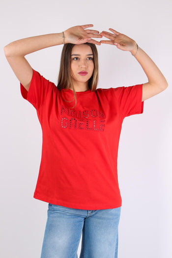 T-shirt Ricamo Maison Rosso - 3