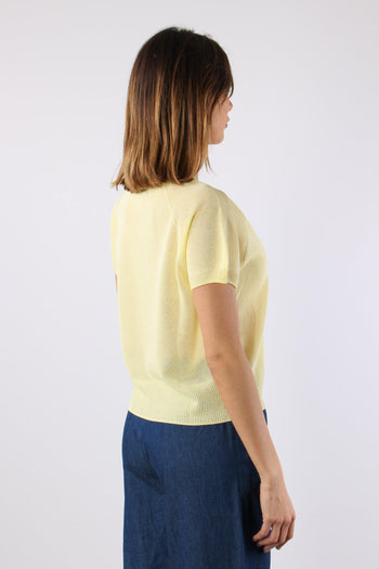 Maglia M/m Filo Cotone Giallo - 6