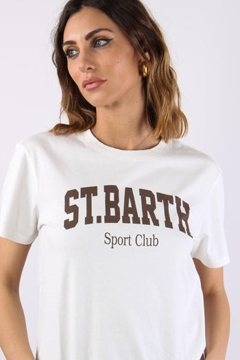 T-shirt Scritta Bianco/moro - 7