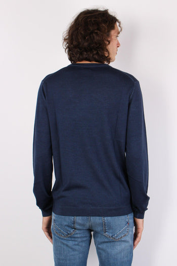 Girocollo Vintage Navy Blue - 3