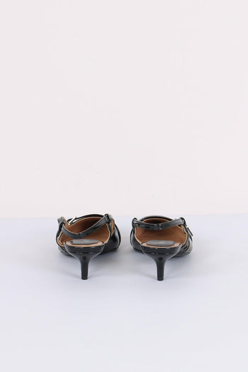 Chanel Tacco Basso Fibbia Nero - 3