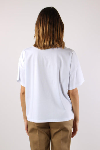 T-shirt Inserto Macrame Bianco - 4