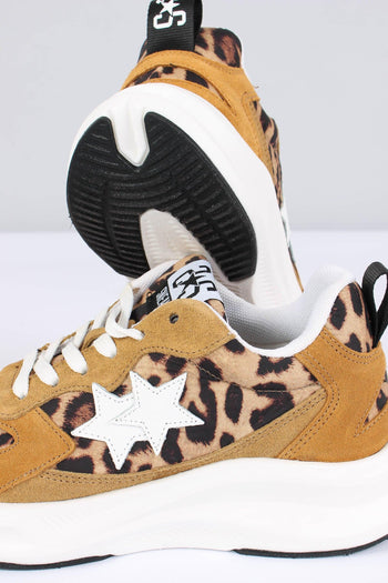 Sneakers New Run Star Animalier Leopard/taupe - 4