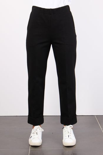 Pantalone Gamba Dritta Nero - 3