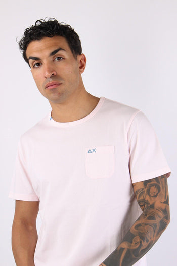 T-shirt Cotone Taschino Rosa - 7