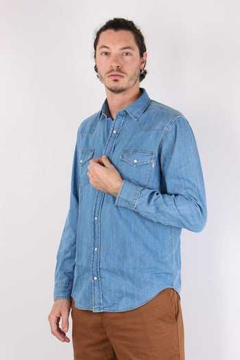 Camicia Denim Automatici Denim Chiaro - 4