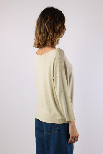 Maglia Scavo Barca Lurex Naturale - 6