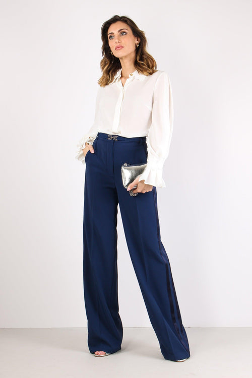 Pantalone Palazzo Raso Oltremare