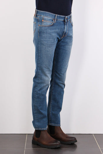 Denim Slim Fit Denim Medio - 4