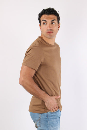 T-shirt Custom Slim Fit Rl Brown - 6