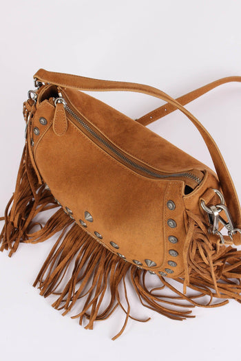 Mezzaluna Suede Frange Cotto - 5