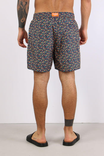 Costume Pantalone Fantasia Navy Blue - 5