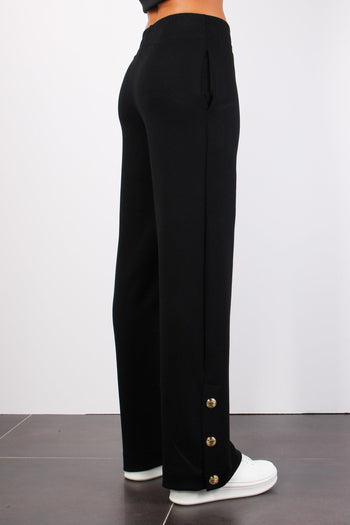 Pantalone Palazzo Modal Nero - 6