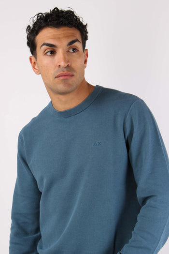 Maglia Girocollo Punto Riso Avio - 7
