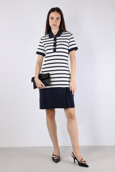 Abito Polo Jersey Riga White/blue