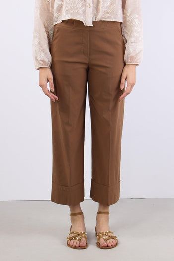 Pantalone Cropped Risvolto Terra - 2
