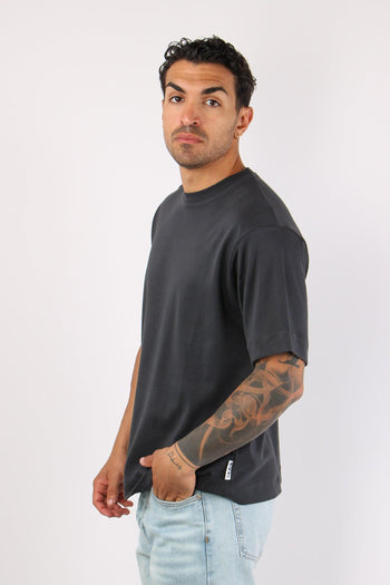 T-shirt Over Jersey Piombo - 3