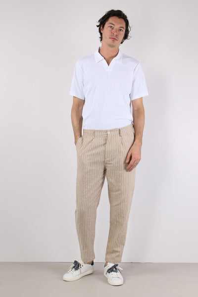 Pantalone Riga Jacquard Beige