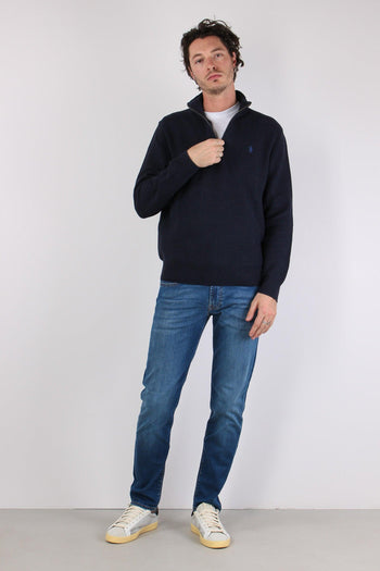 Maglia Mezza Zip Nido Dape Navy - 2