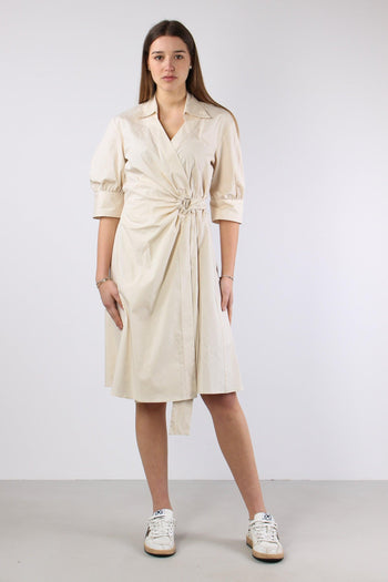 Aline Abito Midi Portafoglio Beige - 2