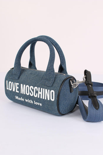 Bauletto Canvas Lettering Denim - 6