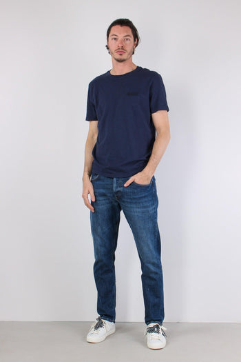 T-shirt Cotone Fiammato Logo Patch Universo - 2