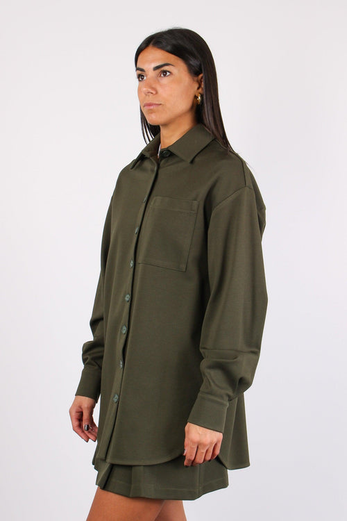 Camicia Over Flanella Militare - 2