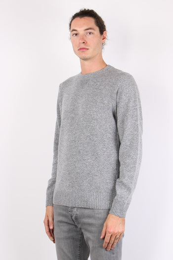 Maglia Girocollo Lana Grey Md Steel - 4