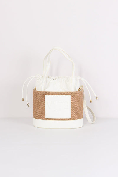 Cat Bauletto Paglia Small Naturale/bianco