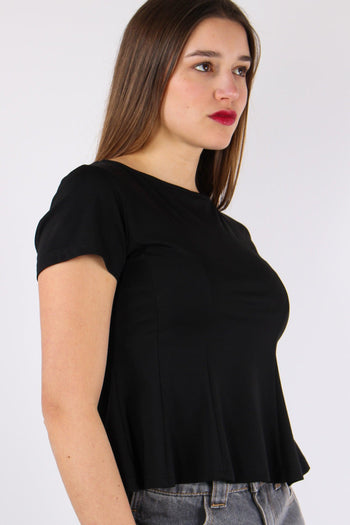 T-shirt M/m Riprese Fianchi Nero - 6